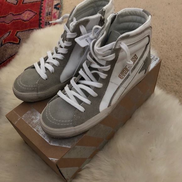 Golden Goose Shoes - Golden Goose Slide High Top Sneaker size 5.5 NWT